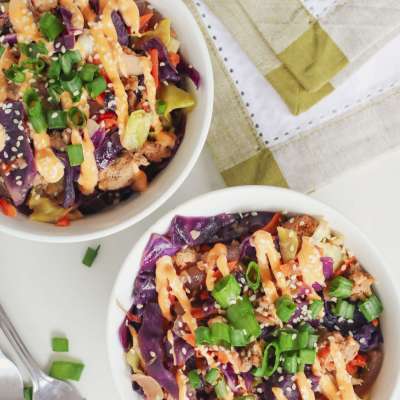 Ground Turkey Cabbage Rolls…In a bowl!